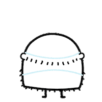 Buixots mask coronavirus teacher william love mask Sticker