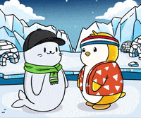 Friends Snow GIF by Sappy Seals