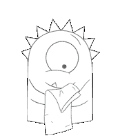 News Monster Sticker by Breden Kids