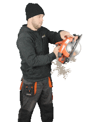 slingerbeplatingssystemen building hammer builder bouw Sticker