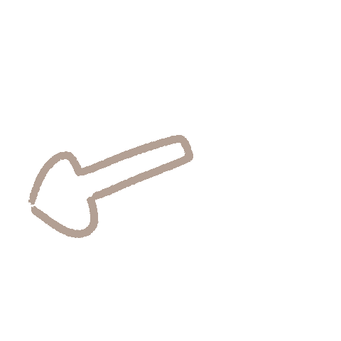 Arrow Point Left Sticker by fuwakuma.yuco