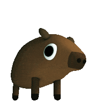 3D Boar Sticker