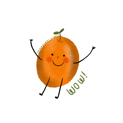 Commbinnistudio giphyupload happy wow orange Sticker