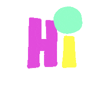 stefanietwellmann hi greeting shaking coloful Sticker