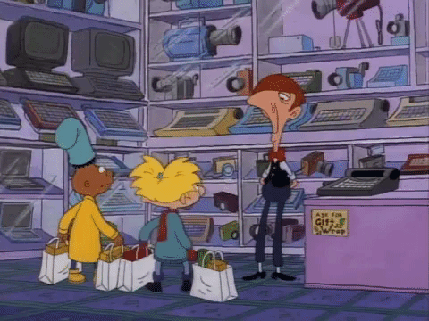 hey arnold nick splat GIF