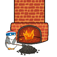 Fire Burn Sticker by Pudgy Penguins