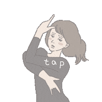 Woman Tap Sticker