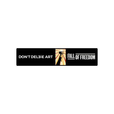 dontdeleteart dontdeleteart falloffreedom Sticker