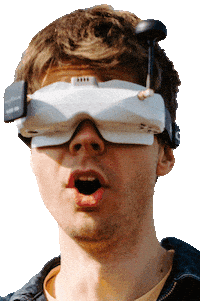 Analog Drone Sticker by FYFT