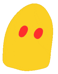 Cartoon Ghost Sticker by Kirsten Hurley
