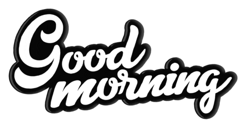 Follow Us Good Morning Sticker