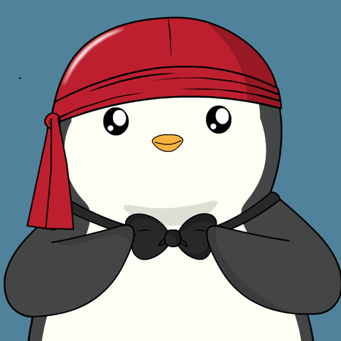 Happy Bow Tie GIF by Pudgy Penguins