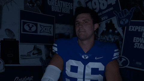 Byu Football Go Cougs GIF by BYU Cougars