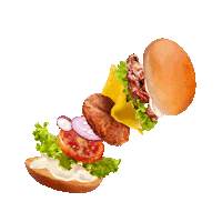Burger Sticker by LeTorri