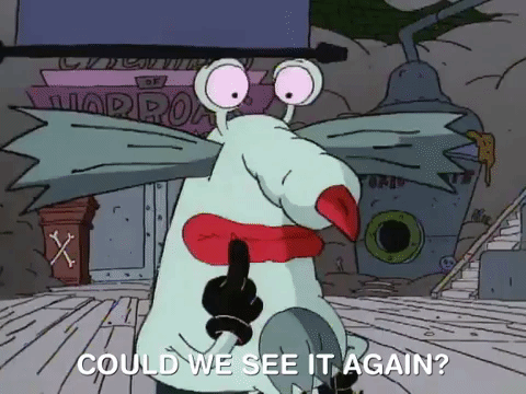 nickrewind giphydvr nicksplat aaahh real monsters giphyarm044 GIF