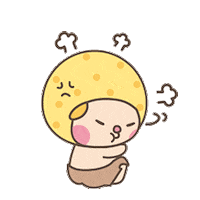 mangoking yellow kid mango mangoking Sticker