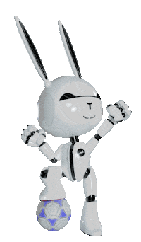 ddrobotec soccer bunny swissmade ddrobotec Sticker