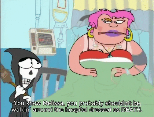 johnnyxmas giphyupload death hospital melissa GIF