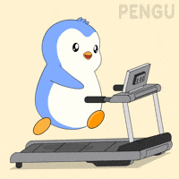 Fitness Running GIF by Pudgy Penguins