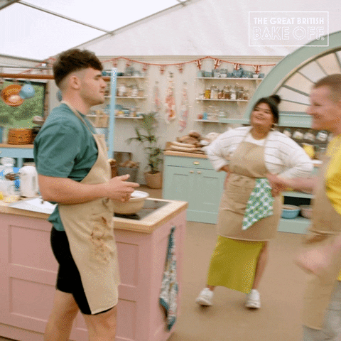 Guy Hug GIF by The Great British Bake Off
