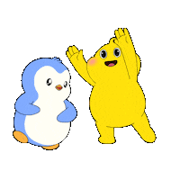 Happy Well Done Sticker by Pudgy Penguins