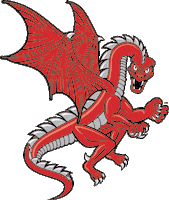 Red Dragon Fire Sticker by SUNY Oneonta