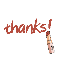 Makeup Thanks Sticker by I-ne