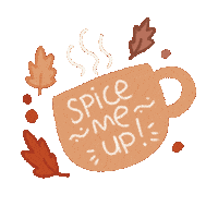 brandingbyariz coffee autumn pumpkin coffee shop Sticker