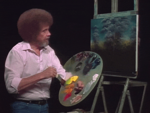 Bob Ross painting