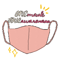 Corona Mask Sticker by Kalea Studio