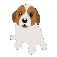 Puppy Love Hearts Sticker