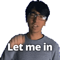 Let Us In Sticker