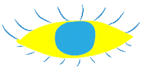 supkol5 eye blink eye art Sticker