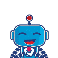 Morning Robot Sticker by Robô Ciência