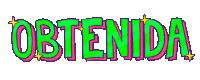 obtenida Sticker