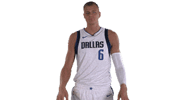 Calm Down Kristaps Porzingis Sticker by Dallas Mavericks