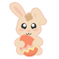 Easter Bunny Love Sticker