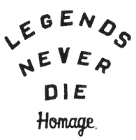 teamhomage homage legends never die boomshakalaka team homage Sticker