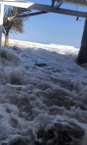 Freak Wave Crashes Into Restaurant in South Africa