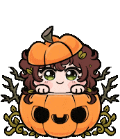 SenElric halloween pumpkin autum pumpkin halloween Sticker