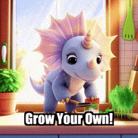 Grow Your Own Gardening GIF by Divineasaur