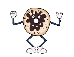 Happy Sweet Roll Sticker by Some Doodles