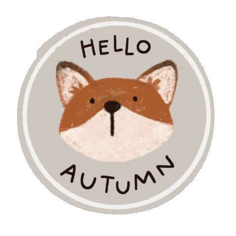 Fall Season Fox Sticker