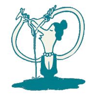 Woman Drinking Sticker by CTZN