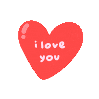 I Love You Heart Sticker