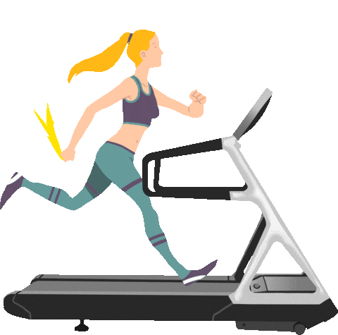 work out running Sticker by Technogym