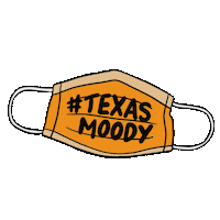 Ut Austin Mask Sticker by Moody College of Communication