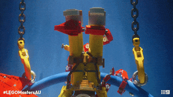 Hamish Blake Water GIF by LEGO Masters Australia