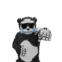 Sunglasses Panda Sticker by Endangered Labs