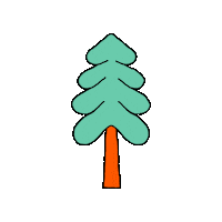 maevechocolate tree woods pnw pine Sticker